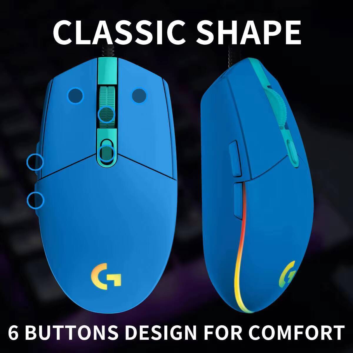 Logitech G203 Prodigy Wired Ga - đánh giá và giá Logitech Mouse G203
