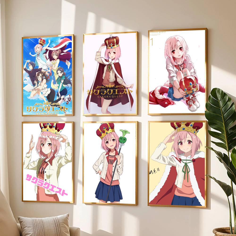 anime S-Sakura Quest-T Poster  - đánh giá và giá Office Quest