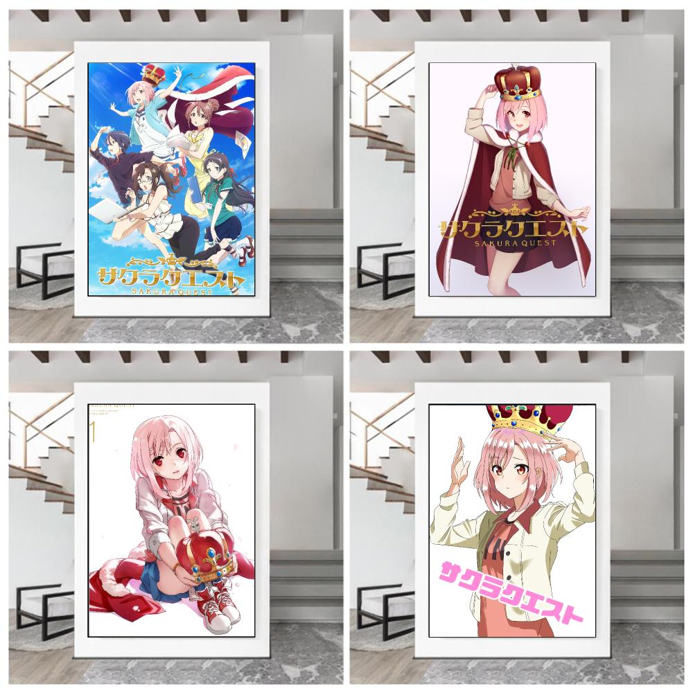 anime S-Sakura Quest-T Poster  - đánh giá và giá Office Quest