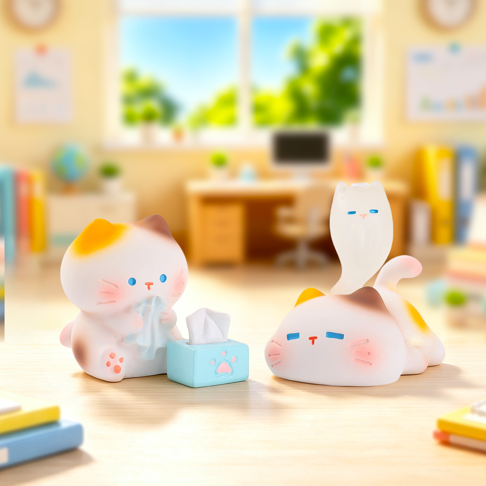 Working Kitten Resin Blind Box - đánh giá và giá Office Technician