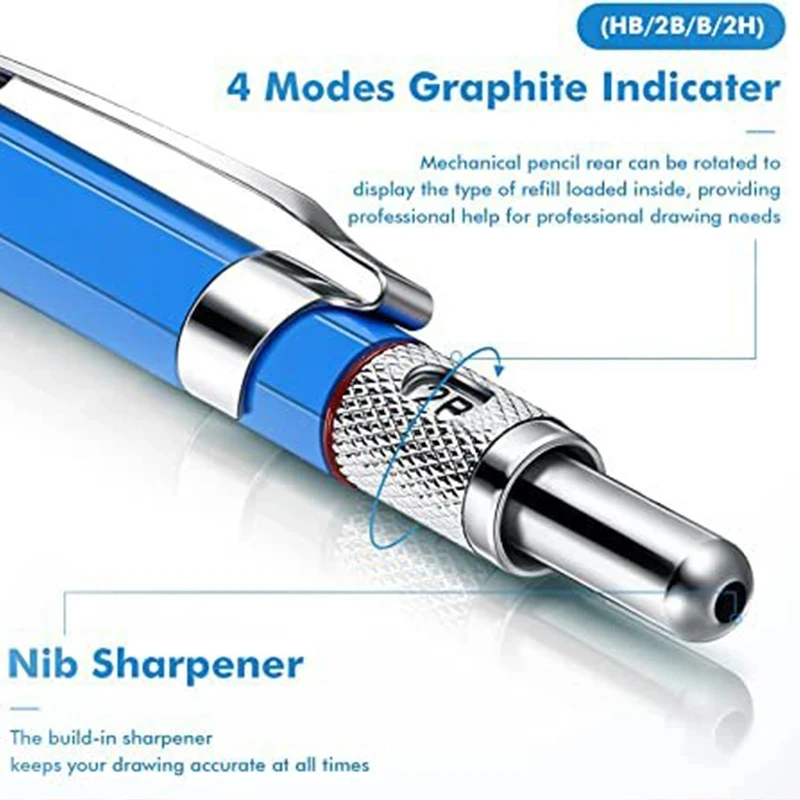 2.0mm Mechanical Pencil Set 2B - đánh giá và giá Office Technician